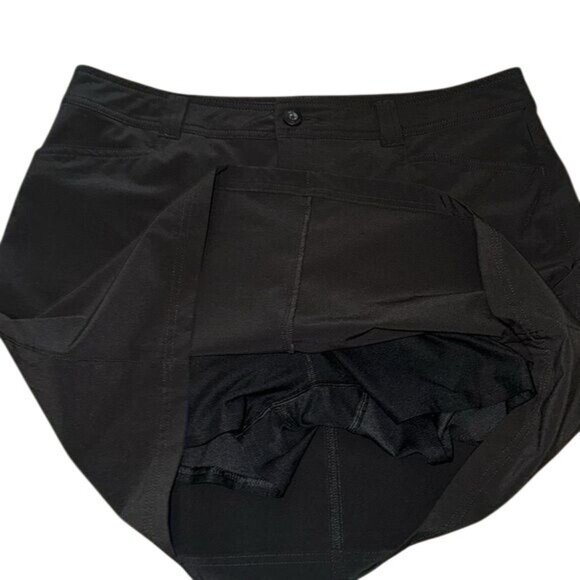 Eddie Bauer Womens Black Skort Size 10 Polyester Blend - Picture 5 of 10